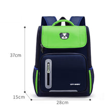 Load image into Gallery viewer, Children Waterproof Large Capacity Backpack Breathable Spine Protecting Lightweight Backpack Schoolbag
