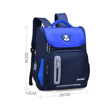 Load image into Gallery viewer, Children Waterproof Large Capacity Backpack Breathable Spine Protecting Lightweight Backpack Schoolbag
