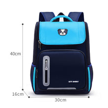 Load image into Gallery viewer, Children Waterproof Large Capacity Backpack Breathable Spine Protecting Lightweight Backpack Schoolbag
