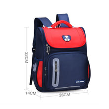 Load image into Gallery viewer, Children Waterproof Large Capacity Backpack Breathable Spine Protecting Lightweight Backpack Schoolbag
