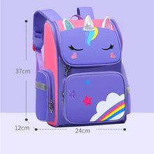 Load image into Gallery viewer, Children Cute Large Capacity Backpack Breathable Spine Protecting Lightweight Waterproof Backpack Girls Boys Schoolbags
