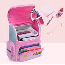 Load image into Gallery viewer, Children Cute Large Capacity Backpack Breathable Spine Protecting Lightweight Waterproof Backpack Girls Boys Schoolbags
