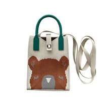 Load image into Gallery viewer, Cute Cartoon Pattern Mini Knitted Mobile Phone Bag Shoulder Bag Skin-friendly Versatile Knitted Woven Crossbody Bag
