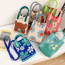Load image into Gallery viewer, Cute Cartoon Pattern Mini Knitted Mobile Phone Bag Shoulder Bag Skin-friendly Versatile Knitted Woven Crossbody Bag
