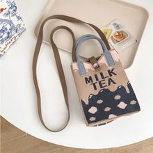 Load image into Gallery viewer, Cute Cartoon Pattern Mini Knitted Mobile Phone Bag Shoulder Bag Skin-friendly Versatile Knitted Woven Crossbody Bag
