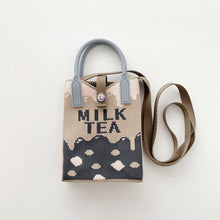 Load image into Gallery viewer, Cute Cartoon Pattern Mini Knitted Mobile Phone Bag Shoulder Bag Skin-friendly Versatile Knitted Woven Crossbody Bag

