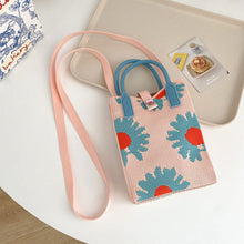 Load image into Gallery viewer, Cute Cartoon Pattern Mini Knitted Mobile Phone Bag Shoulder Bag Skin-friendly Versatile Knitted Woven Crossbody Bag
