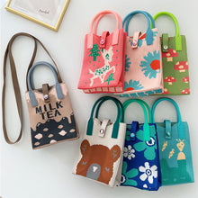 Load image into Gallery viewer, Cute Cartoon Pattern Mini Knitted Mobile Phone Bag Shoulder Bag Skin-friendly Versatile Knitted Woven Crossbody Bag
