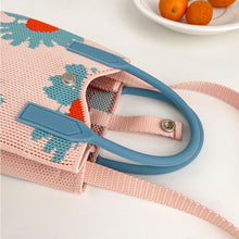 Load image into Gallery viewer, Cute Cartoon Pattern Mini Knitted Mobile Phone Bag Shoulder Bag Skin-friendly Versatile Knitted Woven Crossbody Bag

