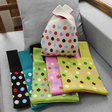 Load image into Gallery viewer, Colorful Dot Knitted Handbag Portable Large Capacity Knitted Shoulder Bag Comfortable Simple Casual Handbag
