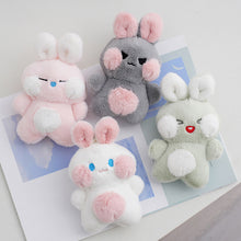 Load image into Gallery viewer, Cute Rabbit Plush Toys Bunny Stuffed Toys Bag Pendant Kids Girls Toy Birthday Gifts Mini Animal Plush Doll Keychain Key Ring
