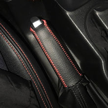 Load image into Gallery viewer, 2Pcs Leather AT Car Gear Head Shift Knob Case Cover Gear Collars for Ford New Fiesta MK7 2009 - 2015 Ecosport 2012 - 2017
