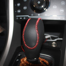 Load image into Gallery viewer, 2Pcs Leather AT Car Gear Head Shift Knob Case Cover Gear Collars for Ford New Fiesta MK7 2009 - 2015 Ecosport 2012 - 2017
