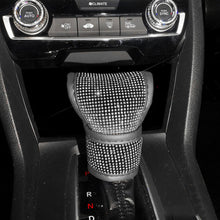 Load image into Gallery viewer, Universal Crystal Rhinestones Car Shift Gear Cover Leather Auto Gear Shift Knob Cover Accessories
