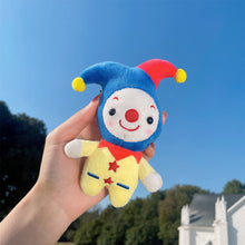 Load image into Gallery viewer, 12cm Creative Clown Plush Doll Keychain Cartoon Circus Clown Kawaii Stuffed Toys For Girls Cute Plush Bag Pendant Children Gifts
