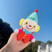 Load image into Gallery viewer, 12cm Creative Clown Plush Doll Keychain Cartoon Circus Clown Kawaii Stuffed Toys For Girls Cute Plush Bag Pendant Children Gifts
