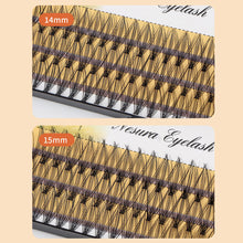 Load image into Gallery viewer, Single Cluster Grafting Hot-melt Grafting Natural Thick False Eyelashes Women Makeup Artificial Fibre Fake Eyelash Extension
