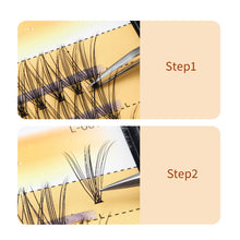 Load image into Gallery viewer, Single Cluster Grafting Hot-melt Grafting Natural Thick False Eyelashes Women Makeup Artificial Fibre Fake Eyelash Extension
