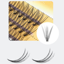 Load image into Gallery viewer, Single Cluster Grafting Hot-melt Grafting Natural Thick False Eyelashes Women Makeup Artificial Fibre Fake Eyelash Extension
