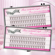 Load image into Gallery viewer, 3D Eyelashes Segmental Grafting of False Eyelashes 10D 0.1mm Women Makeup Artificial Fibre Fake Eyelash Extension
