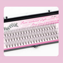 Load image into Gallery viewer, 3D Eyelashes Segmental Grafting of False Eyelashes 10D 0.1mm Women Makeup Artificial Fibre Fake Eyelash Extension
