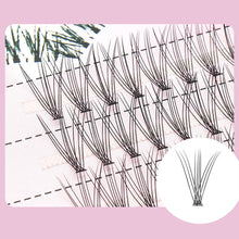 Load image into Gallery viewer, 3D Eyelashes Segmental Grafting of False Eyelashes 10D 0.1mm Women Makeup Artificial Fibre Fake Eyelash Extension
