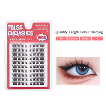 Load image into Gallery viewer, Natural Simulation Single Cluster False Eyelashes Thick Curling High-capacity Tower Tip Wheat Artificial Ear Grafting Eyelashes
