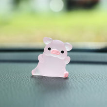 Load image into Gallery viewer, Car Interior Accessories Car Rearview Mirror Decoration Center Console Resin Pink Pig Doll Ornament Small Bicycle Auto Ornament
