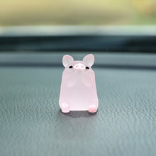 Load image into Gallery viewer, Car Interior Accessories Car Rearview Mirror Decoration Center Console Resin Pink Pig Doll Ornament Small Bicycle Auto Ornament
