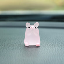 Load image into Gallery viewer, Car Interior Accessories Car Rearview Mirror Decoration Center Console Resin Pink Pig Doll Ornament Small Bicycle Auto Ornament
