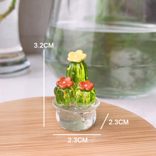 Load image into Gallery viewer, Car Accessories Transparent Crystal Cactus Auto Center Console Ornaments Desktop Dolls Small Gifts Cake Auto Decorations Toys
