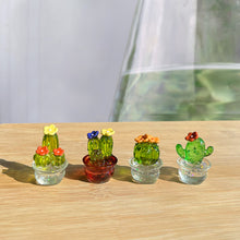 Load image into Gallery viewer, Car Accessories Transparent Crystal Cactus Auto Center Console Ornaments Desktop Dolls Small Gifts Cake Auto Decorations Toys
