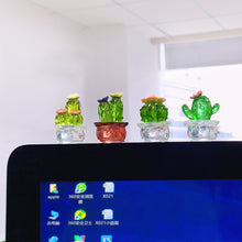 Load image into Gallery viewer, Car Accessories Transparent Crystal Cactus Auto Center Console Ornaments Desktop Dolls Small Gifts Cake Auto Decorations Toys
