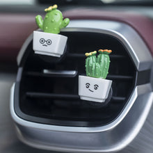 Load image into Gallery viewer, Car Mini Cactus Figurines Ornaments Cactus Bonsai Decor Sculptures and Figurines Desktop Ornament Car Home Decoration
