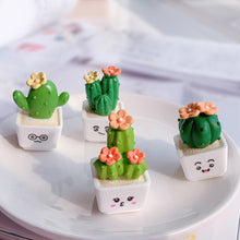 Load image into Gallery viewer, Car Mini Cactus Figurines Ornaments Cactus Bonsai Decor Sculptures and Figurines Desktop Ornament Car Home Decoration
