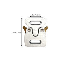 Load image into Gallery viewer, Metal Quick Release Buckle Tactical Belt Buckle Set Zinc Metal Male Belt Silver Buckle Belt Clip Adjustable Clasp Hooks Buckles Clip
