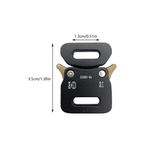 Load image into Gallery viewer, Metal Quick Release Buckle Tactical Belt Buckle Set Zinc Metal Male Belt Silver Buckle Belt Clip Adjustable Clasp Hooks Buckles Clip
