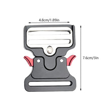 Load image into Gallery viewer, Metal Quick Release Buckle Tactical Belt Buckle Set Zinc Metal Male Belt Silver Buckle Belt Clip Adjustable Clasp Hooks Buckles Clip
