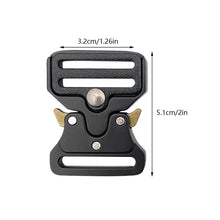 Load image into Gallery viewer, Metal Quick Release Buckle Tactical Belt Buckle Set Zinc Metal Male Belt Silver Buckle Belt Clip Adjustable Clasp Hooks Buckles Clip
