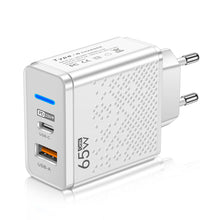 Load image into Gallery viewer, 65W GaN PD 33W USB Type C Charger Adapter For MacBook Pro Laptop Protable Wall Adapter For iPhone 13 14 Huawei Xiaomi Samsung
