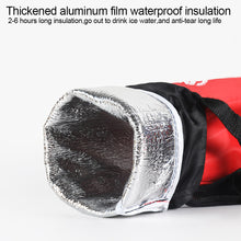 Load image into Gallery viewer, Oxford Cloth Portable Folding Snow Kettle Bag Large Capacity Round Aluminum Foil Insulated Cold Bottle Set One Shoulder Portable Outdoor Items
