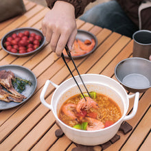 Load image into Gallery viewer, Outdoor Camping Barbecue Steak Clip Cooking Clamp 304 Stainless Steel Black Extended Blackbird Clip With Leather Cover Camping Cookware Supplies
