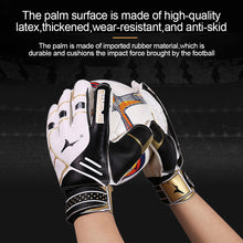 Load image into Gallery viewer, 1 Pair Children Adult Professional Soccer Goalkeeper Gloves 4MM Thick Latex Anti-Slip Wear-Resistant Training Gloves With Finger Protection Equipment
