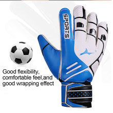 Load image into Gallery viewer, 1 Pair Children Adult Professional Soccer Goalkeeper Gloves 4MM Thick Latex Anti-Slip Wear-Resistant Training Gloves With Finger Protection Equipment
