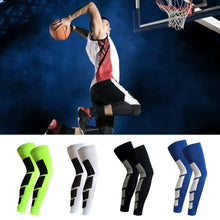 Load image into Gallery viewer, 1PC Basketball Football Lengthened Shin Protection Sports Knee Guard Running Fitness Sunscreen Cycling Leg Cover Outdoor High Elastic Pressure Sports Protection
