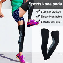 Load image into Gallery viewer, 1PC Basketball Football Lengthened Shin Protection Sports Knee Guard Running Fitness Sunscreen Cycling Leg Cover Outdoor High Elastic Pressure Sports Protection
