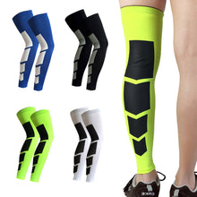 Load image into Gallery viewer, 1PC Basketball Football Lengthened Shin Protection Sports Knee Guard Running Fitness Sunscreen Cycling Leg Cover Outdoor High Elastic Pressure Sports Protection

