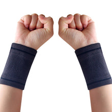 Load image into Gallery viewer, 1 Pair Female Sports Wrist Guard Sports Fitness Basketball Tennis Running Knitted Hand Support Wrist Strap Ultra-Thin Invisible Cold Wipe Sweat Absorbent Strap
