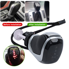Load image into Gallery viewer, Car Auto LED Electronic Shift Hand Gear Shift Knob Head Lever Leather Shift Knob Stick For VW golf 7 passat B8 tiguan MK2 CC Scirocco Octavia Kodiaq superb jetta MK5 MK6
