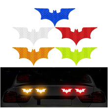Load image into Gallery viewer, 3Pcs Car Reflective Sticker Reflective Tape Warning Stickers Night Safe Bat Style Decoration Motorcycle Helmet Decals Accessoire
